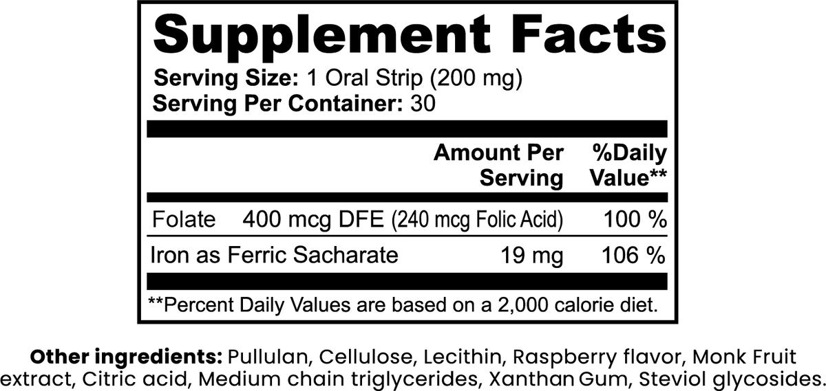 Ferrra Iron Oral Strips