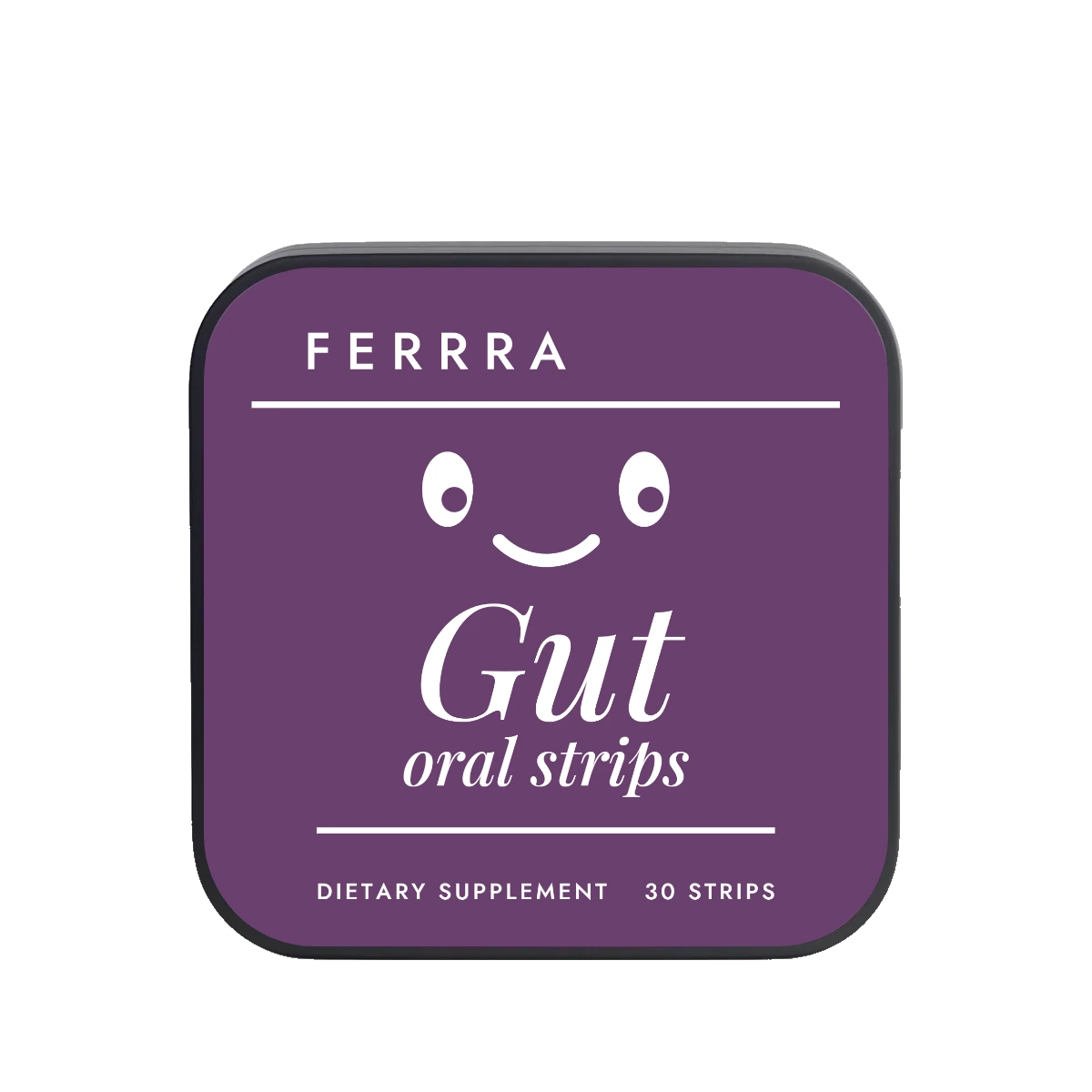 Ferrra Gut oral strips tin, 30 strips