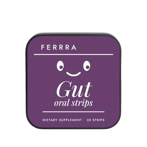 Ferrra Gut oral strips tin, 30 strips