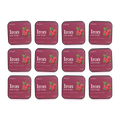Twelve tins of Ferrra Iron oral strips arranged together — a twelve month supply.
